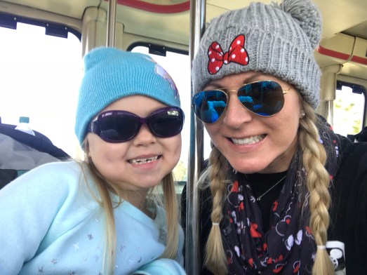 Riding the monorail from the TTC to Magic Kingdom